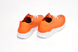 Orange soft leather sneakers