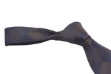 Black gradient triangle patterned tie