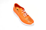 Orange soft leather sneakers