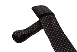 Black dotted pattern tie