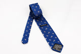 Soft blue paisley patterned  tie